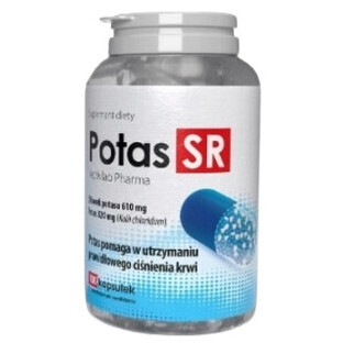 Potasio SR, 100 cápsulas