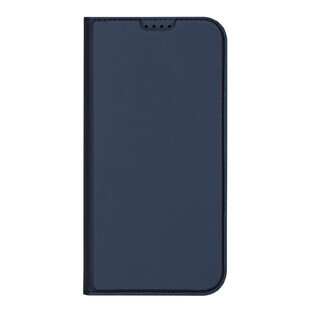 Custodia Dux Ducis Skin Pro per iPhone 16 con flip cover e slot per schede - blu