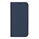 Custodia Dux Ducis Skin Pro per iPhone 16 con flip cover e slot per schede - blu
