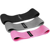 Wozinsky set of 3x fabric mini band resistance exercise bands for yoga fitness crossfit (WFB-01)