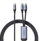 Joyroom Speedy Series S-A21 2in1 USB-C - Cavo USB-C / USB-C 100W 1,5m - nero