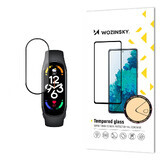 Wozinsky Full Glue Xiaomi Mi Band 7 écran verre trempé noir