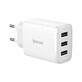 Baseus Compact netlader 3x USB 17W wit (CCXJ020102)
