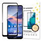 Wozinsky superstarke Full Glue voll Bildschirm gehärtetes Glas mit Case Friendly Nokia 5,4 Rahmen schwarz