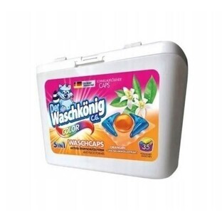 Waschkonig Color Naranja cápsulas de lavado, 35 piezas