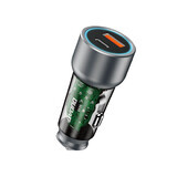 Încărcător auto Dudao R4T 30W USB-A / USB-C - gri