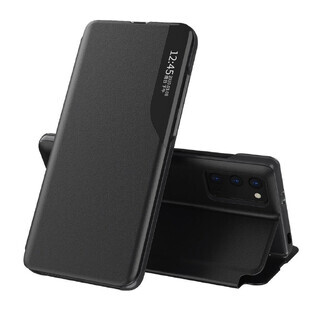 Eco Leather View Case elegante custodia con flip cover e funzione stand Xiaomi Poco M3 / Xiaomi Redmi 9T nero