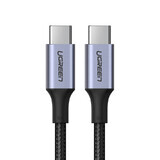 Ugreen kabel US316 90120 USB-C - USB-C PD QC FCP 100W 5A 480Mbps 3m - grijs