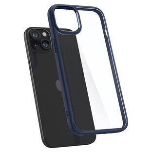 Spigen Crystal Hybrid case for iPhone 15 Plus - transparent blue