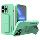 Wozinsky Kickstand Case Silikonhülle mit Ständer iPhone 13 Pro mint