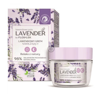 Flos Lek, Lavender Lavender moisturizing day and night cream, 50 ml