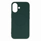 Custodia in silicone liquido MagSafe per iPhone 16 - verde scuro