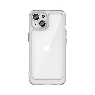 Coque renforcée avec cadre flexible pour iPhone 15 Plus Outer Space - transparent