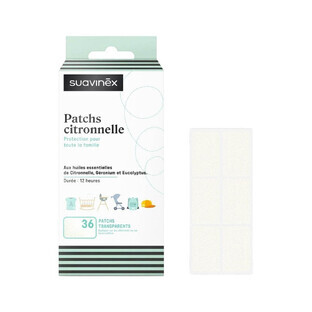 Suavinex Repellente per zanzare Patchs À La Citronnelle x36