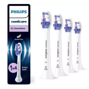 Philips Sonicare Tetes De Brosse A Dents Sensitive Standard S2 HX6054/87 X4