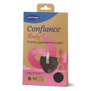 Hartmann Confiance Lady Washable absorbent pants for bladder weakness and menstruation x1 + 5 Inserts