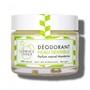 Clemence&Vivien Deodorant Naturel Creme Peaux Sensibles 50g
