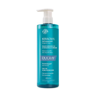 Ducray Keracnyl Gel detergente Viso e Corpo Pelle grassa con imperfezioni 400ml