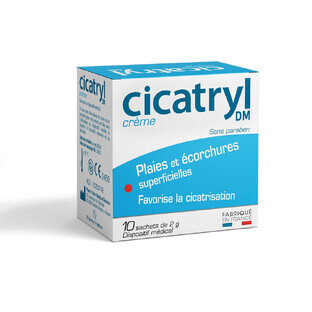 Pierre Fabre Cicatryl Cream for superficial wounds and abrasions 10 sachets