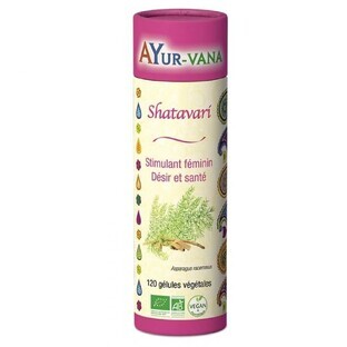 Ayur-Vana Shatavari Organic stimulent feminin 120 capsule