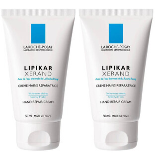 La Roche-Posay Lipikar Xerand repairing hand cream for dry hands 2x50ml