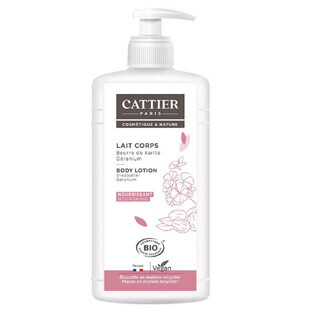 Cattier Lait Corps Beurre de Karité Et Geranium Bio 500ml
