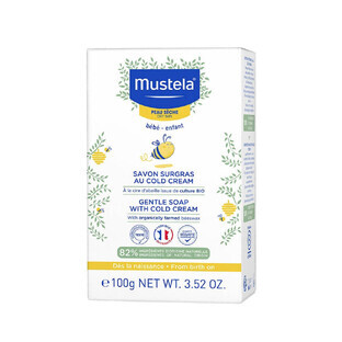 Mustela Superfat Koude Crème Zeep voedend en beschermend voor de droge babyhuid 100 g