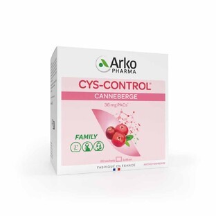 Arkopharma Cys-Control Urinary Comfort Cranberry 20 sachets.