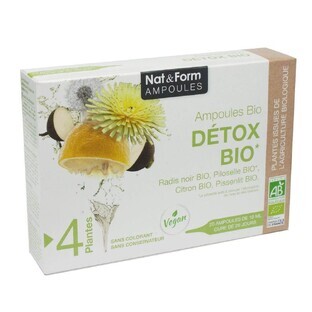 Nat&Form Organic Detox 20 Ampullen