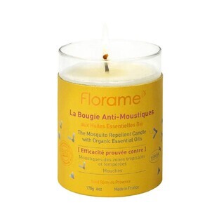 Florame Lumânare pentru țânțari cu uleiuri esențiale Bio 170g