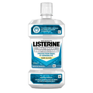 Listerine Bain de bouche Traitement Professionnel Protection émail et sensibilité 500ml
