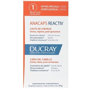 Ducray Anacaps Gelegentlicher Haarausfall Reactiv 3x30 Kapseln