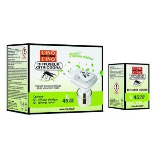 Cinq Sur Cinq Citriodora Mosquito Diffusor 45 8-Stunden-Zyklen
