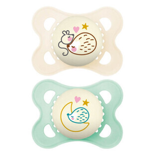 Mam Original Night Sucette Symétrique Phosphorescent 2-6 meses x2