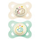 Mam Original Night Sucette Symétrique Phosphorescent 2-6 meses x2