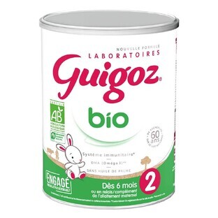 Guigoz Bio-Milchpulver 6 bis 12 Monate 800g