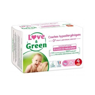 Love&Green Hypoallergenic Diapers Size 4 7 to 14 kg x46