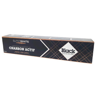 Superwhite Dentifricio Sbiancante con Carbone Actifa Edizione Nera 75 ml