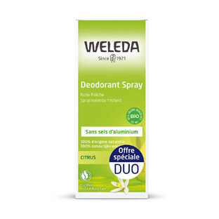 Weleda Deodorant cu lămâie și citrice eficacitate 24h 2x100ml