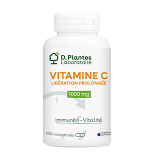 D. Plantes Vitamins C extended-release 1000mg Immunity and vitality 100 tablets