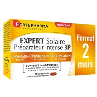 Forté Pharma Sun Expert Solaire Préparateur Intense 3P Format 2 mois 60 comprimés