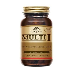 Solgar Multi I 30 Tablets Solgar I Multivitamins Vitalité et Energie 30 Tablets