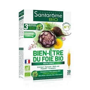 Santarome Benessere del fegato 30 fiale + 10 gratuite Bio