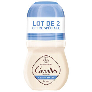 Cavaillès Absorb + Antiperspirant Deodorant 48H 2x50ml