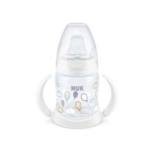 Nuk First Choice+ with temperature control White learning cup with silicone spout, unisex, from 6 months 150 ml