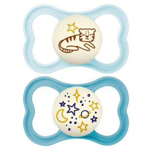 Mam Suprême Night Chupetes Simétricos de Silicona a partir de 6 meses x2