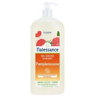 Natessance Organic invigorating grapefruit shower gel 1l