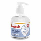 Baccide Gel Mains Desinfectant Hydroalcoolique Fleur de coton Peaux sensibles 300ml