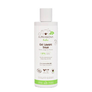 Alphanova Bébé Bebe Bio Dermo-Detergente per Corpo e Capelli Corps, Visage & Cheveux 200 ml