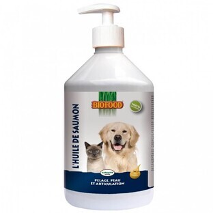 Biofood Ulei de somon pentru piele și articulații câini și pisici 250ml